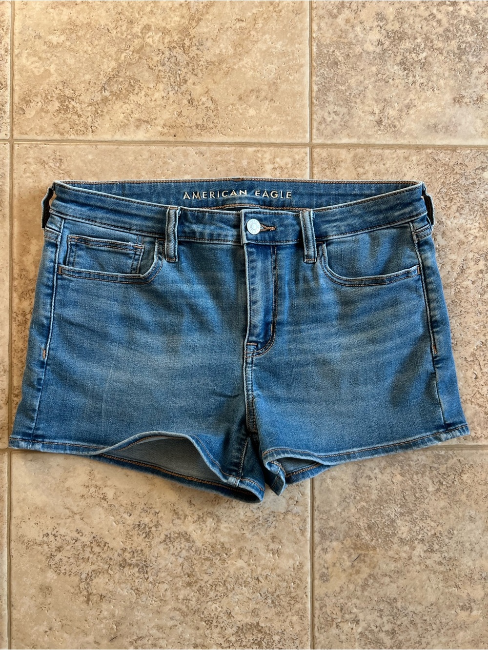 American Eagle Outfitters Light Blue Denim Jean Shorts